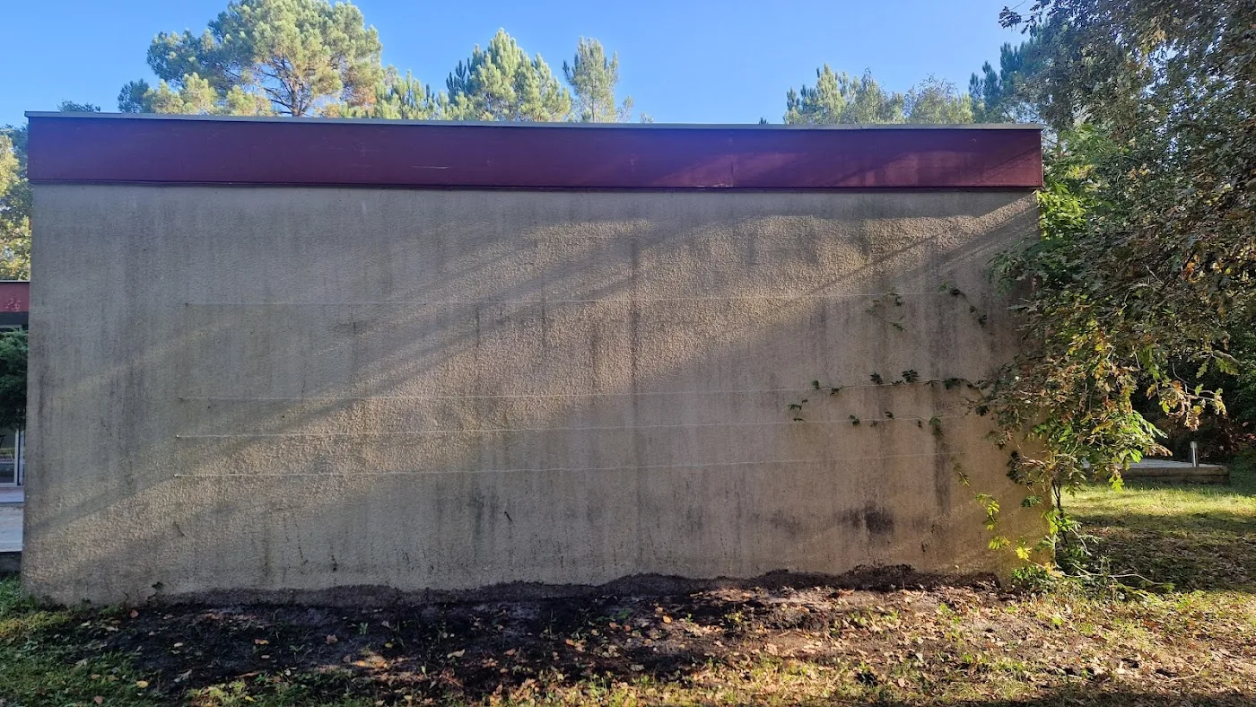 Chantier propre avec protection des sols pendant travaux de peinture